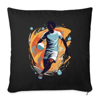 Handballspieler Streetwear Ikonischer Style - Sofakissenbezug 45 x 45 cm - Schwarz - Vorne