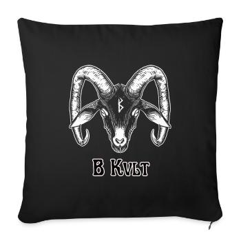 Signe du Kvlt - Housse de coussin décorative 45 x 45 cm - noir - Devant