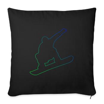 Snowboard Snowboarding Winter Sports Snowboarders - Sofa pillowcase 17,3'' x 17,3'' (45 x 45 cm) - black - Front