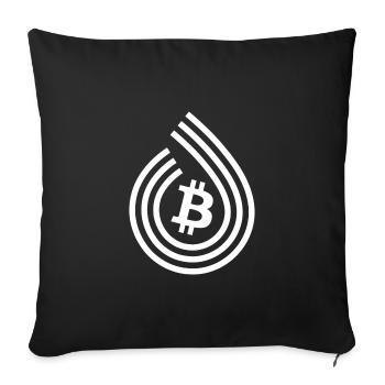 Bitcoin - Sofakissenbezug 45 x 45 cm - Schwarz - Vorne