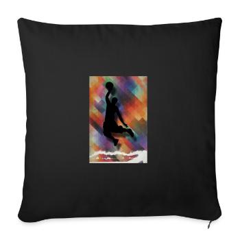 Basketball - Basketballer | Gift - Sofa pillowcase 17,3'' x 17,3'' (45 x 45 cm) - black - Front