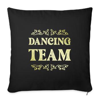 Équipe de danse - Housse de coussin décorative 45 x 45 cm - noir - Devant