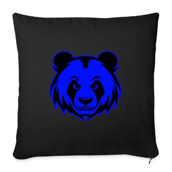 Panda Animal Portrait - Sofa pillowcase 17,3'' x 17,3'' (45 x 45 cm) - black - Front