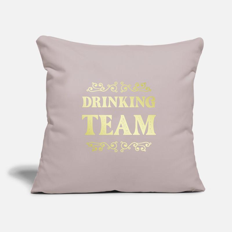 Équipe de boisson Housse de coussin décorative 45 x 45 cm