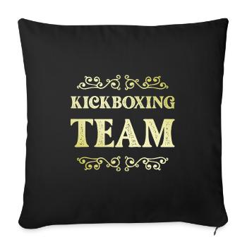 Équipe de kickboxing - Housse de coussin décorative 45 x 45 cm - noir - Devant