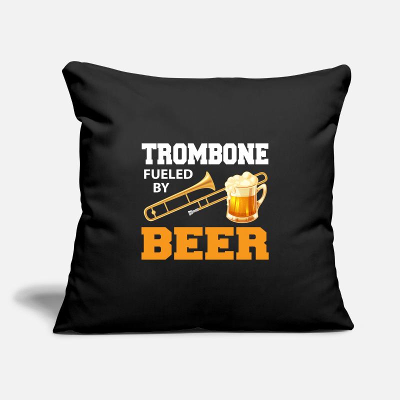 Trombone trombone trombone trombone don trombones Housse de coussin décorative 45 x 45 cm