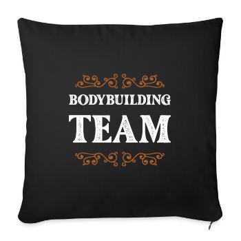Équipe de musculation - Housse de coussin décorative 45 x 45 cm - noir - Devant