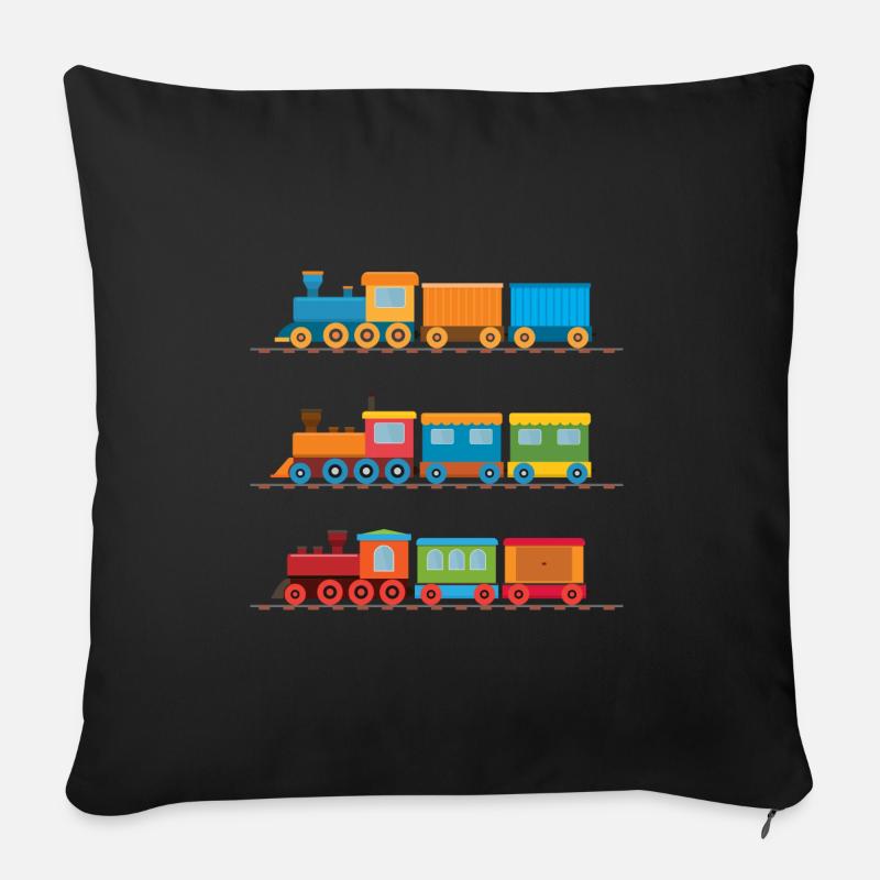 Zug - Sofakissenbezug 45 x 45 cm - Schwarz