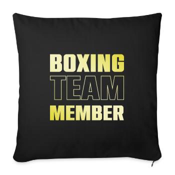 Équipe de boxe - Housse de coussin décorative 45 x 45 cm - noir - Devant
