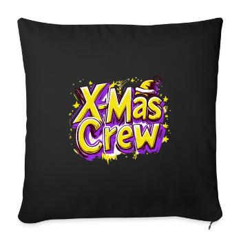 X-Mas Crew - Sofa pillowcase 17,3'' x 17,3'' (45 x 45 cm) - black - Front