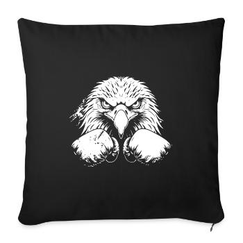 Eagle Boxer Boxe MMA Arts Martiaux - Housse de coussin décorative 45 x 45 cm - noir - Devant