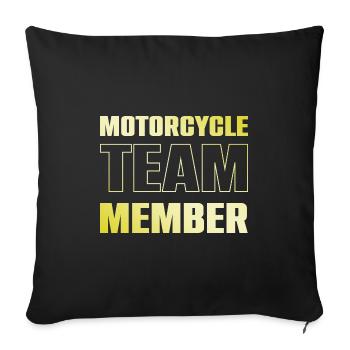 Motorcycle Team - Sofakissenbezug 45 x 45 cm - Schwarz - Vorne