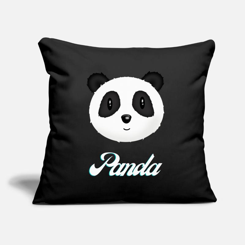 Panda Design Panda Head White Black Panda Bear Sofa pillowcase 17,3'' x 17,3'' (45 x 45 cm)