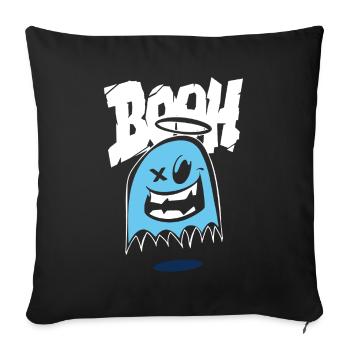 Funny Halloween Tee - Sofa pillowcase 17,3'' x 17,3'' (45 x 45 cm) - black - Front