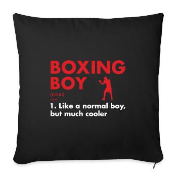 Sport Boy Definition Boxing - Sofa pillowcase 17,3'' x 17,3'' (45 x 45 cm) - black - Front