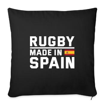 Rugby Made From Spain Rugby - Sofa pillowcase 17,3'' x 17,3'' (45 x 45 cm) - black - Front