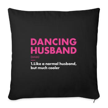 Danseur Mari Définition Danse - Housse de coussin décorative 45 x 45 cm - noir - Devant