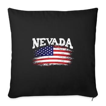 Nevada Pride State Mountain - Sofakissenbezug 45 x 45 cm - Schwarz - Vorne