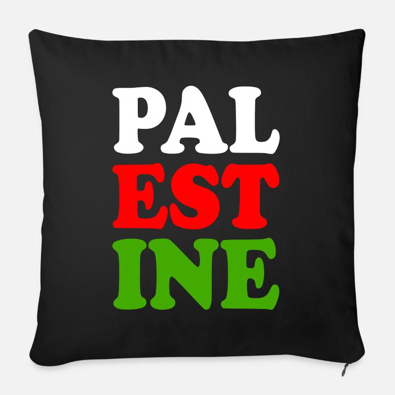 Palestina - Sofakissenbezug 45 x 45 cm - Schwarz