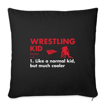 Sport Kid Definition Wrestling - Sofakissenbezug 45 x 45 cm - Schwarz - Vorne