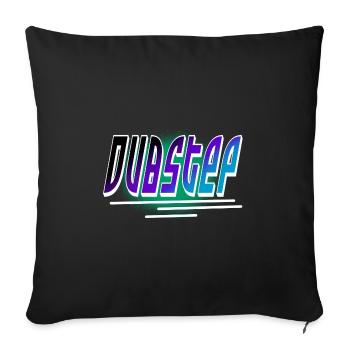 Dubstep - Housse de coussin décorative 45 x 45 cm - noir - Devant