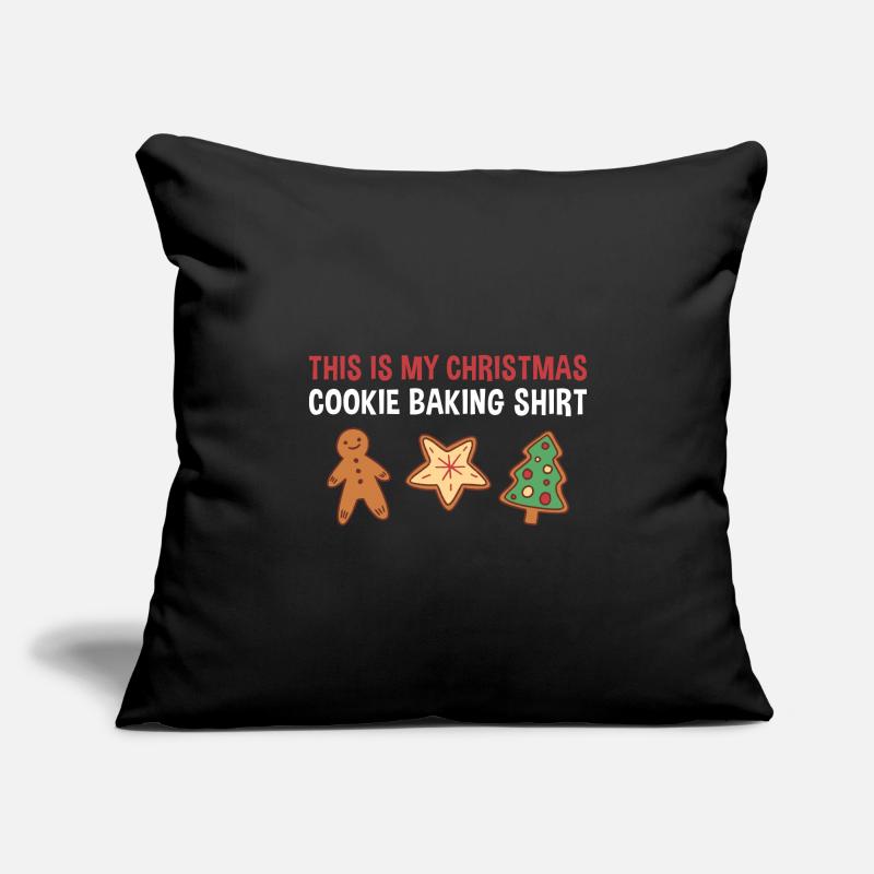 Cuisson des biscuits de Noël Cuisson des biscuits Housse de coussin décorative 45 x 45 cm