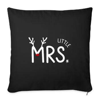 Rennes Famille Famille Tenue Noël - Housse de coussin décorative 45 x 45 cm - noir - Devant