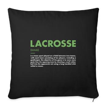 Définition du sport crosse - Housse de coussin décorative 45 x 45 cm - noir - Devant