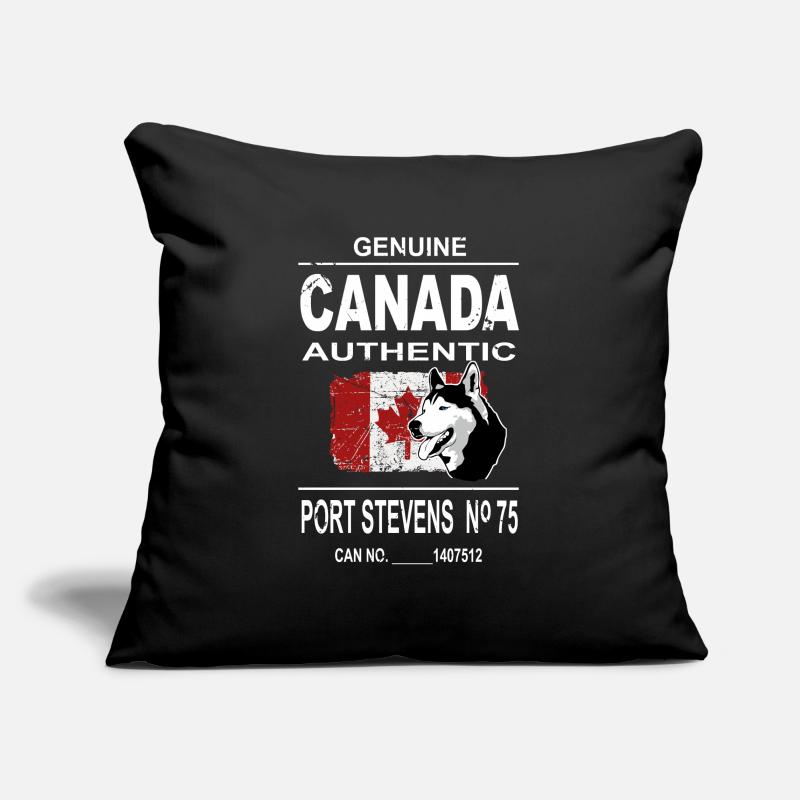 Maple Leaf - Huskies - Canada Housse de coussin décorative 45 x 45 cm