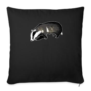Badger - Sofa pillowcase 17,3'' x 17,3'' (45 x 45 cm) - black - Front