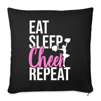 cheerleading - Housse de coussin décorative 45 x 45 cm - noir - Devant