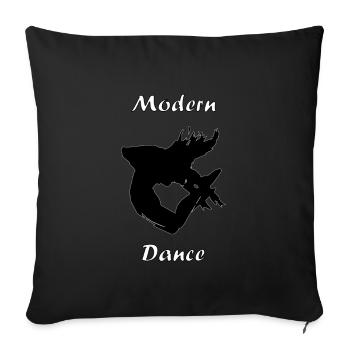 modern dance tyle 2 - Sofa pillowcase 17,3'' x 17,3'' (45 x 45 cm) - black - Front