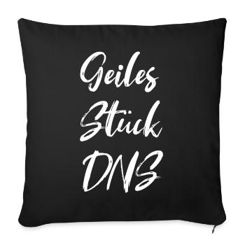 Geiles Stück DNS - Sofakissenbezug 45 x 45 cm - Schwarz - Vorne