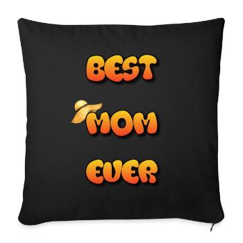 Beste Mutter aller Zeiten, beste Mutter aller Zeiten - Sofakissenbezug 45 x 45 cm - Schwarz - Vorne