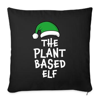 The Plant Based Elf - Sofa pillowcase 17,3'' x 17,3'' (45 x 45 cm) - black - Front