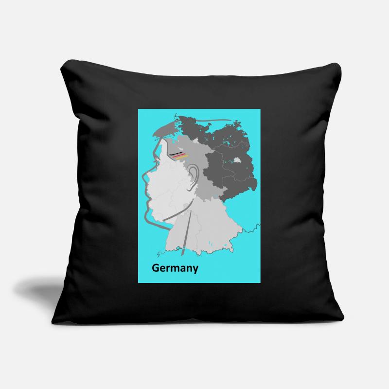 Germany Gradient Map Sofa pillowcase 17,3'' x 17,3'' (45 x 45 cm)