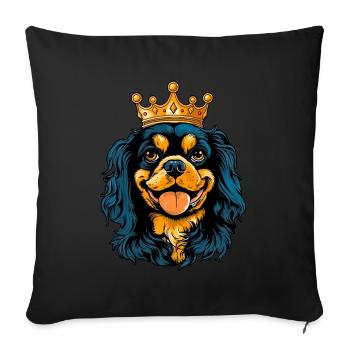 Cavalier King Charles Spaniel - Sofa pillowcase 17,3'' x 17,3'' (45 x 45 cm) - black - Front