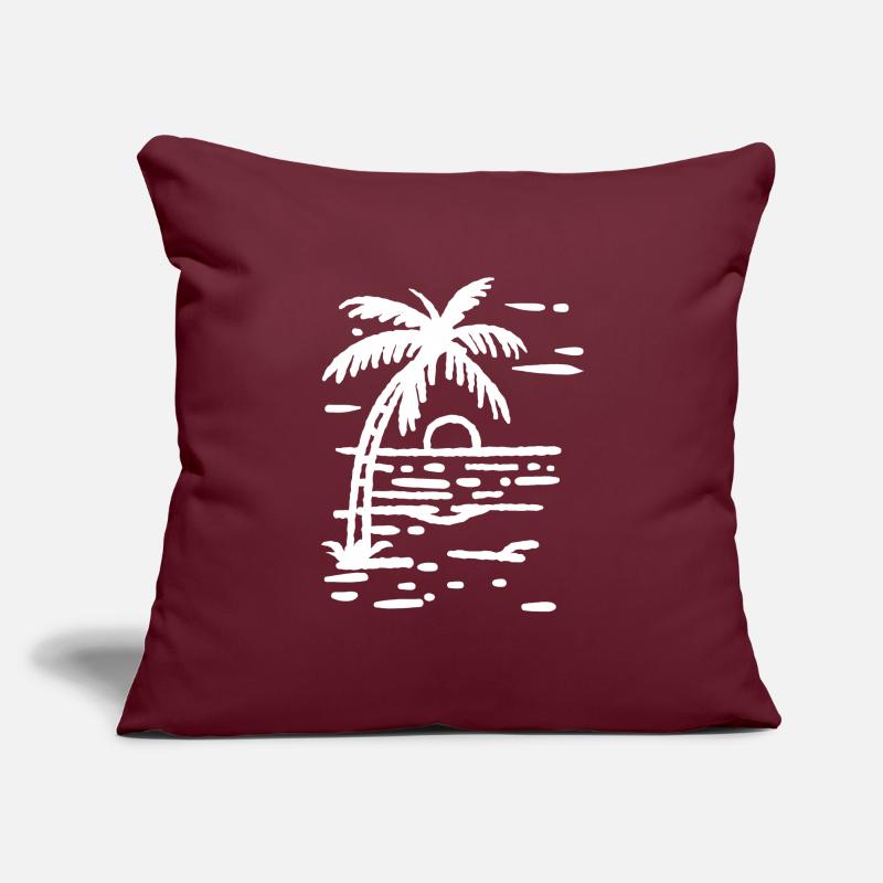 Palm Tree Beach Sunset Sofa pillowcase 17,3'' x 17,3'' (45 x 45 cm)