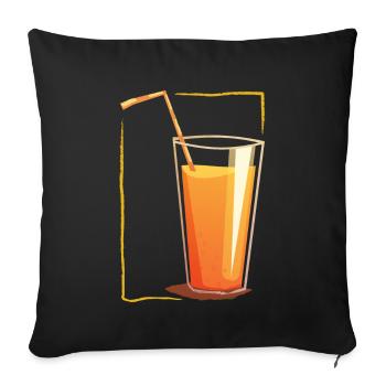 Drink in a frame - Sofakissenbezug 45 x 45 cm - Schwarz - Vorne