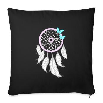 Dream Catcher - Sofa pillowcase 17,3'' x 17,3'' (45 x 45 cm) - black - Front