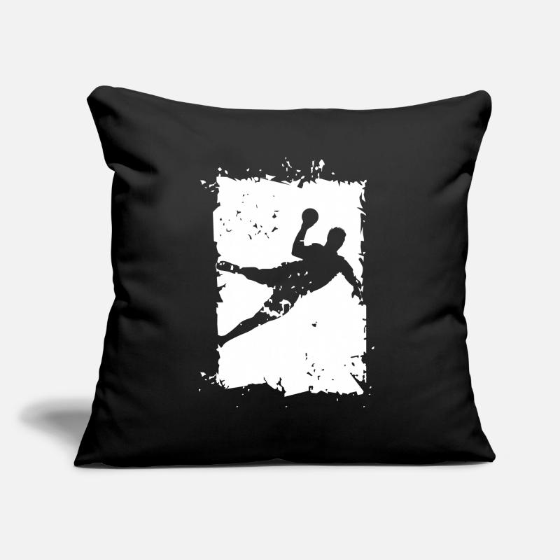 Illustration de destruction d’explosion de lancer de handball Housse de coussin décorative 45 x 45 cm