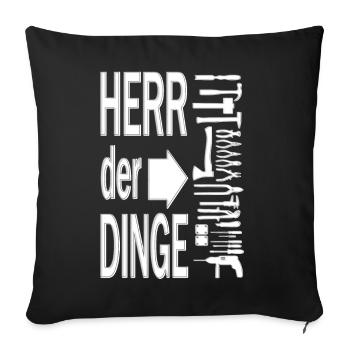 Seigneur des choses sur les outils - Housse de coussin décorative 45 x 45 cm - noir - Devant