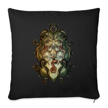 Ornament Monster 3 - Sofa pillowcase 17,3'' x 17,3'' (45 x 45 cm) - black - Front