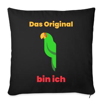 L’original, c’est moi - Housse de coussin décorative 45 x 45 cm - noir - Devant