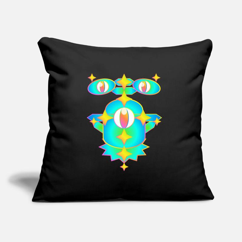 Milles étoiles version 2 Housse de coussin décorative 45 x 45 cm