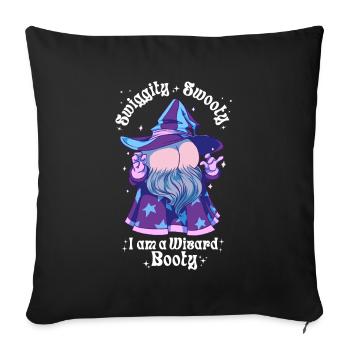 Butttober du Magicien Butttober - Housse de coussin décorative 45 x 45 cm - noir - Devant