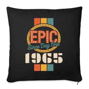 Legendary since 1965 - Sofa pillowcase 17,3'' x 17,3'' (45 x 45 cm) - black - Front