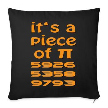 Piece of PI - Sofa pillowcase 17,3'' x 17,3'' (45 x 45 cm) - black - Front