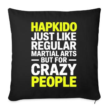 Hapkido Hap Ki Do Cadeaux - Housse de coussin décorative 45 x 45 cm - noir - Devant