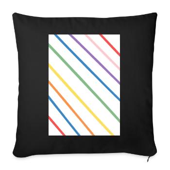 Creativity-Time - Sofakissenbezug 45 x 45 cm - Schwarz - Vorne